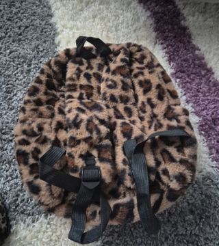 Mochila peluche leopardo