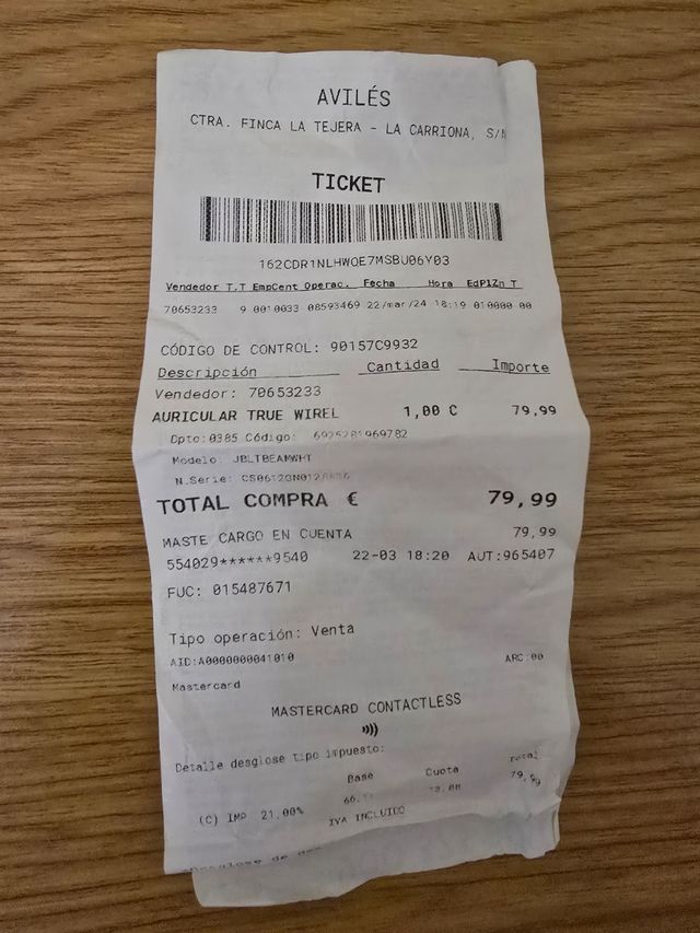 Auriculares JBL inalámbricos