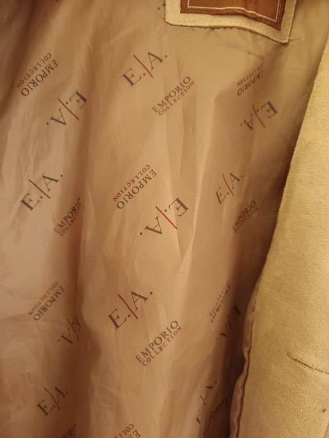 Giacca Emporio Collection in camoscio beige