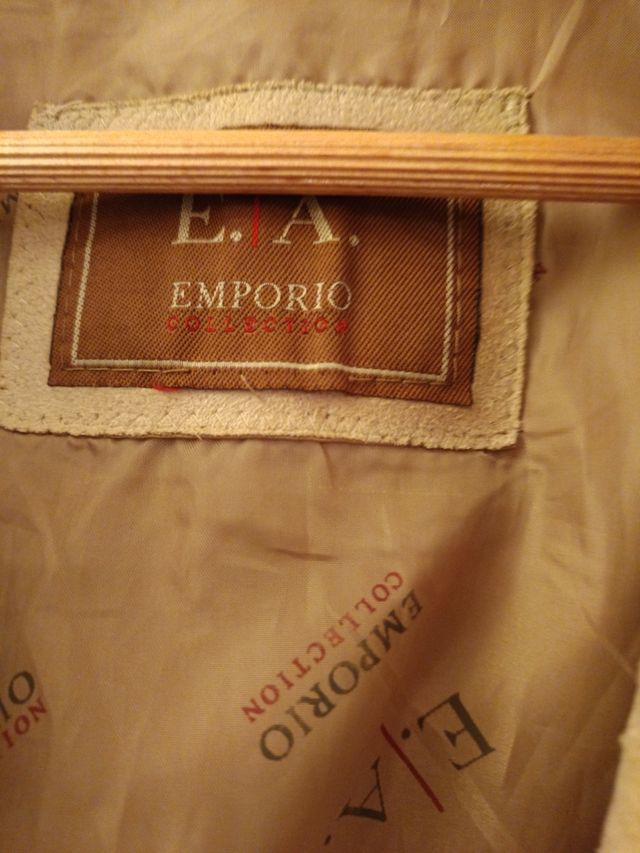 Giacca Emporio Collection in camoscio beige