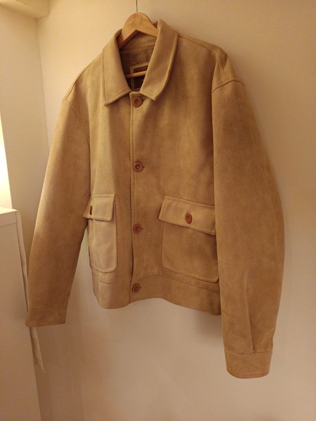 Giacca Emporio Collection in camoscio beige