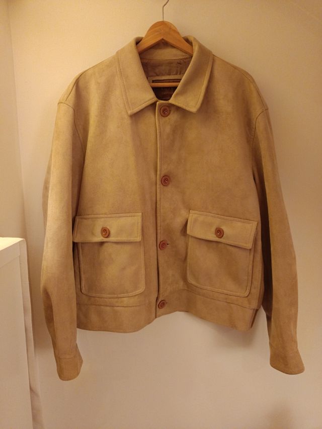 Giacca Emporio Collection in camoscio beige