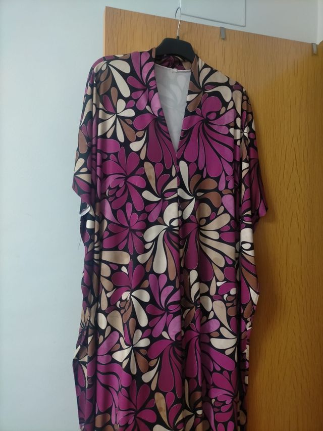 Vestido largo estampado