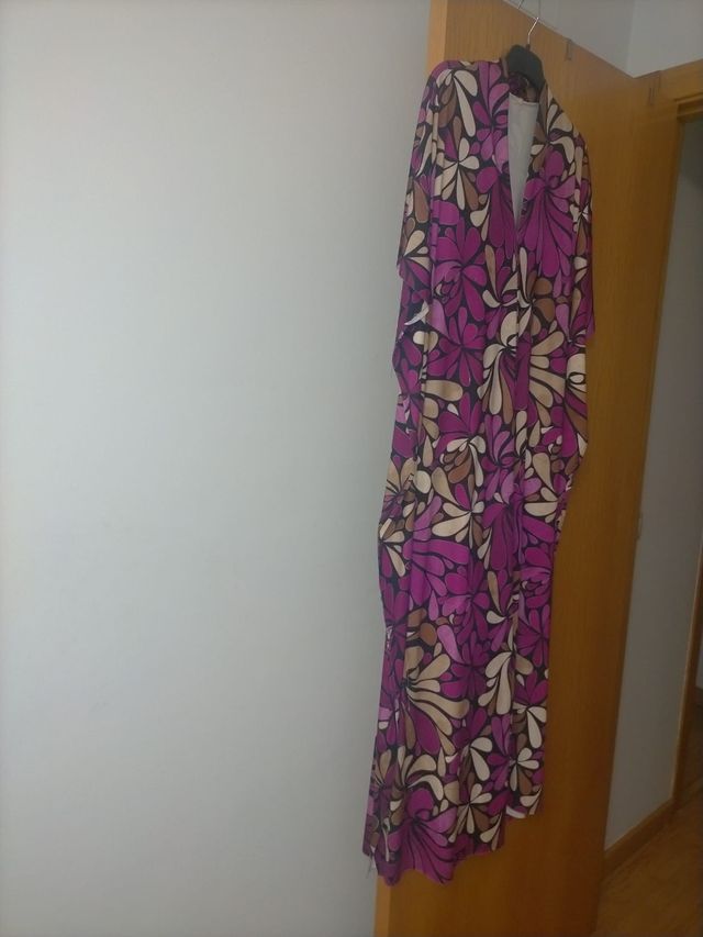 Vestido largo estampado