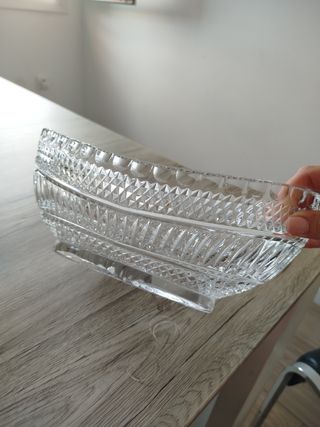 Centro mesa cristal tallado