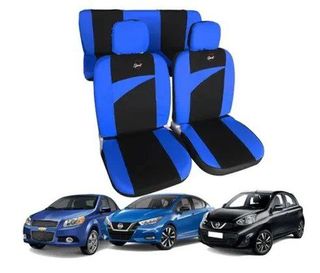 Fundas asientos auto - Azul/Negro