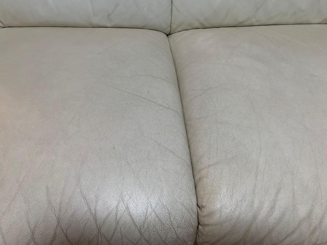 Sofá rinconera piel blanca GRANFORT