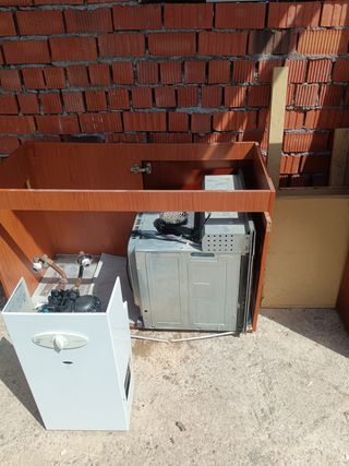 Encimera cocina - Beige y marrón