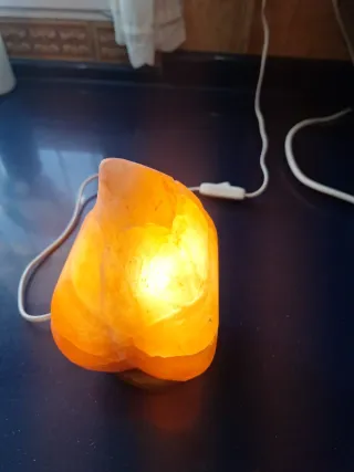 Lámpara sal rosa - Decoración