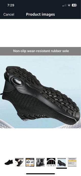 Zapatillas de seguridad negras super cómodas