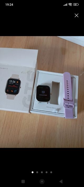 Amazfit reloj inteligente - dorado/rosa