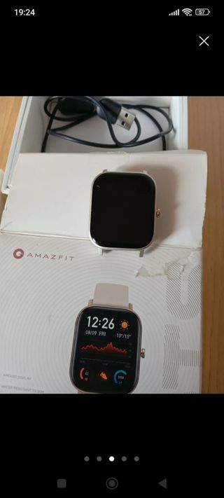 Amazfit reloj inteligente - dorado/rosa