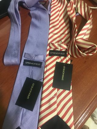 2 Corbatas Springfield - Rojo|Morado