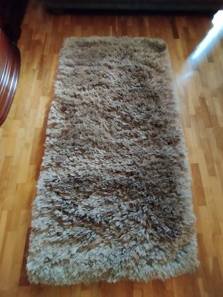 Alfombra Felpa Marrón Beige