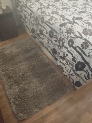 Alfombra Felpa Marrón Beige
