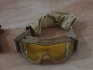 Gafas tácticas airsoft beige