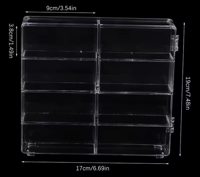 Caja exhibición vitrina coches Hotweels 1/64