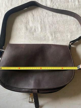 Borsa in vera pelle marrone