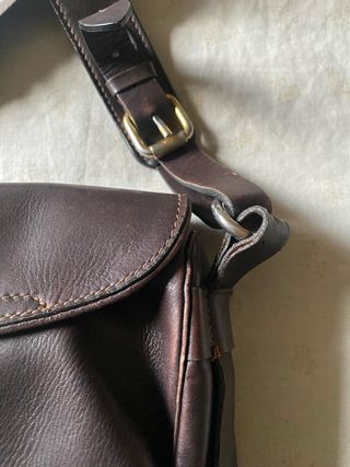 Borsa in vera pelle marrone