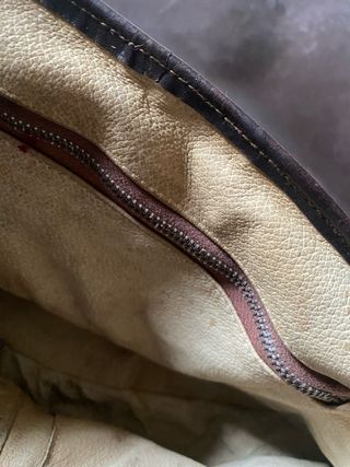 Borsa in vera pelle marrone