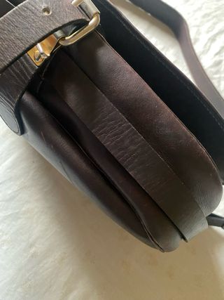 Borsa in vera pelle marrone