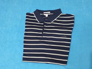 Polo Calvin Klein rayas azul marino M