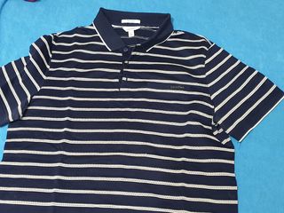 Polo Calvin Klein rayas azul marino M