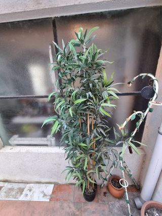 Planta artificial bambú