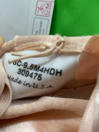 Puntas Ballet Gaynor Minden (talla 9.5)