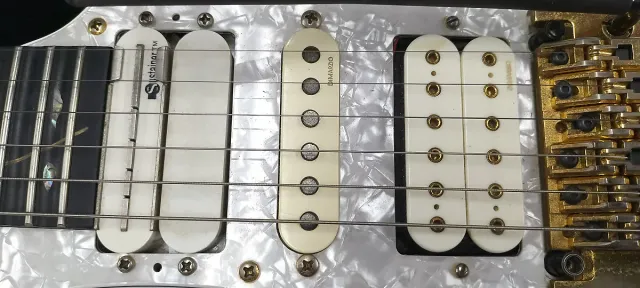 Ibanez JEM7V-WH con Fernandes Sustainer