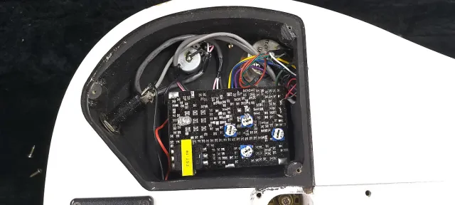 Ibanez JEM7V-WH con Fernandes Sustainer