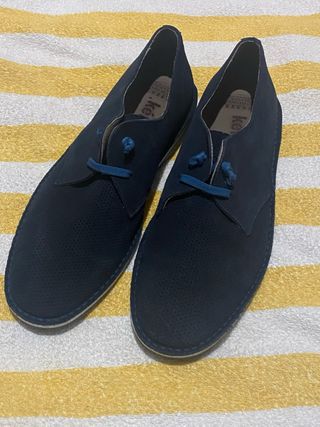 Zapatos Kepa azules de ante