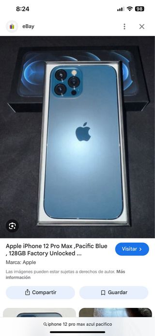 iPhone 12 Pro Max Azul 128GB
