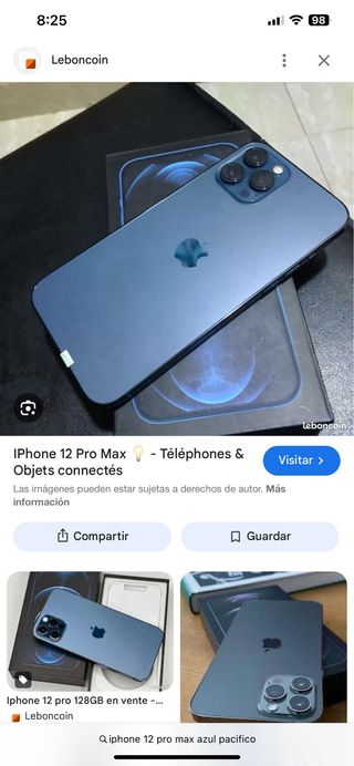 iPhone 12 Pro Max Azul 128GB