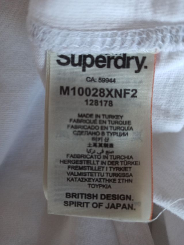 Camiseta Superdry Vintage blanca