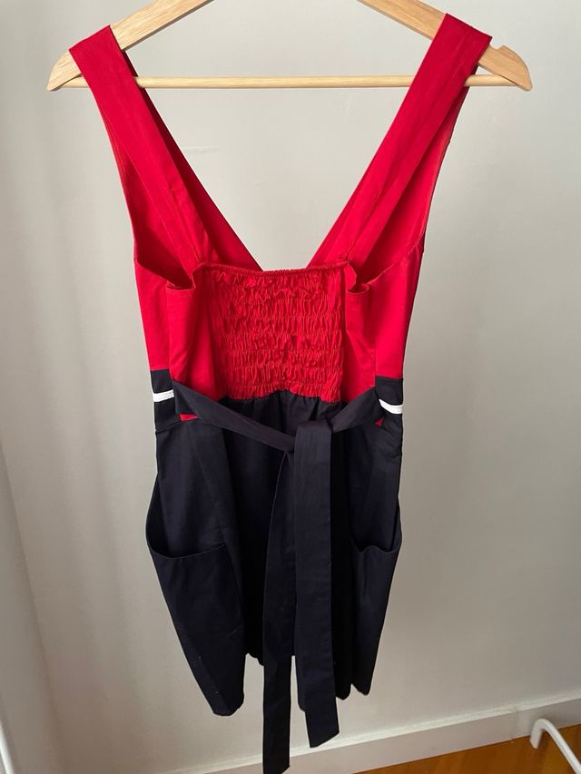 Vestido rojo y negro talla M