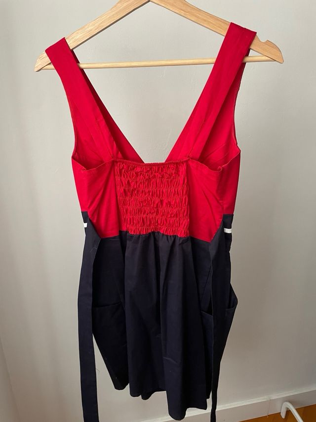 Vestido rojo y negro talla M