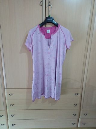 Camicia notte Cotonella rosa