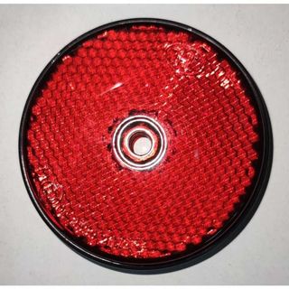 2€ Pack 2 Reflectante circular rojo para caravana