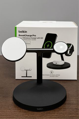 Base de carga cargador Belkin Qi2 3 en 1