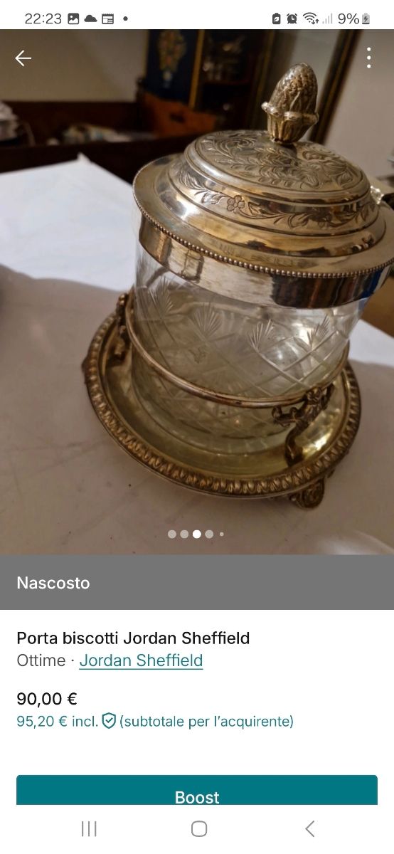 Zuccheriera Cristallo Sheffield