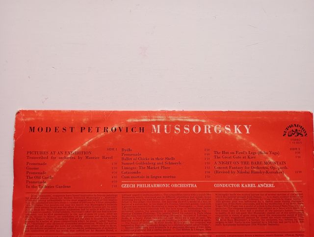 LP musica classica compositore Modest Mussorgsky 