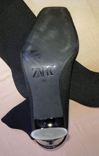 Botines tipo calcetín negros - Talla 39