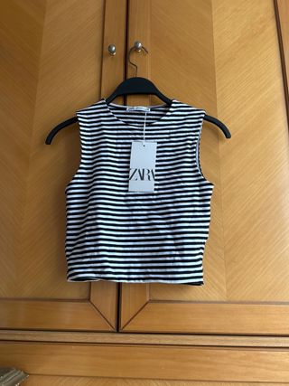 Top Zara rayas XS nuevo