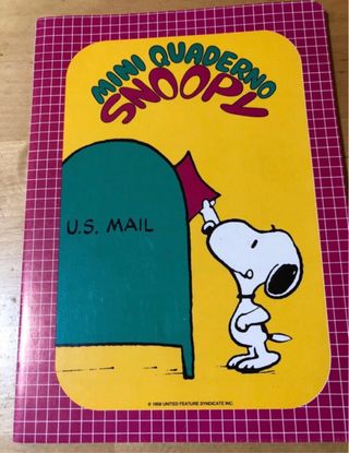 Mini Quaderno Snoopy vintage