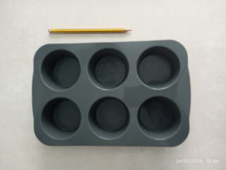 Molde silicona muffins - Gris