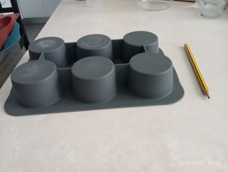 Molde silicona muffins - Gris