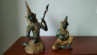2 Figuras Bronce Tailandia