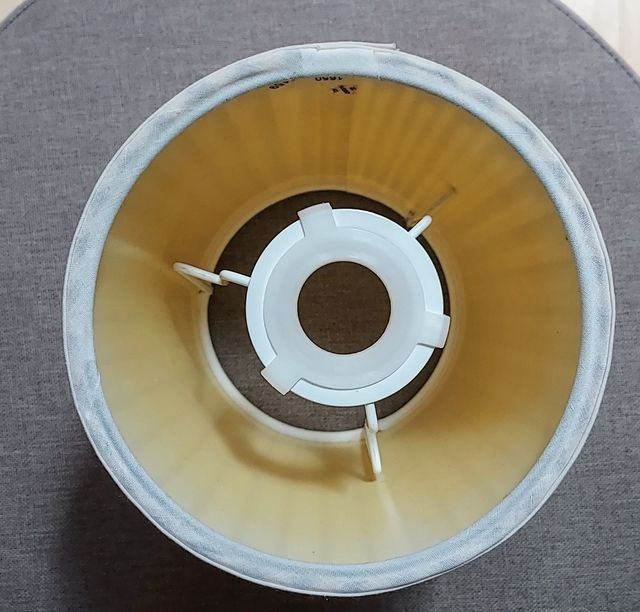 2 pantallas lámparas de tela