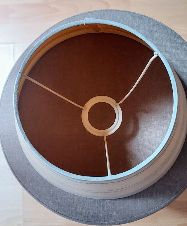 2 pantallas lámparas de tela